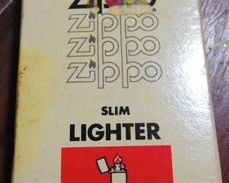 Vintage Zippo Lighter with Box