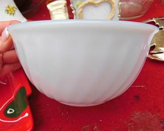 Milk Glass Fire King Bowl