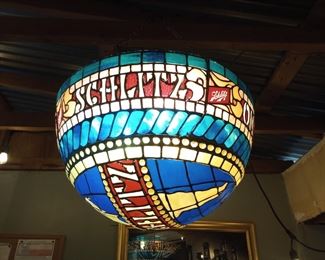Schlitz stained glass light.