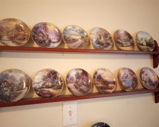 Thomas kinkade collectible plates