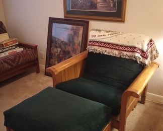 Futon chair. Great comfortable bed for guests