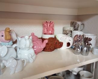 Elephant figurines, kitchen items, and more