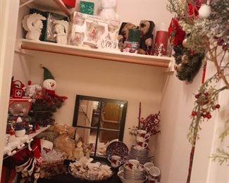 Beautiful Christmas decor and other seasonal items as well