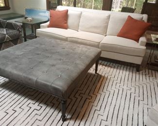 Large Ethan Allen coffee table / ottoman. 