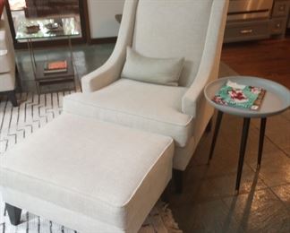Ethan Allen Emerson chair and ottoman