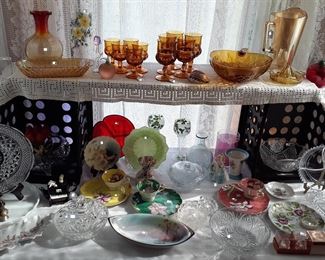 glassware, decor
