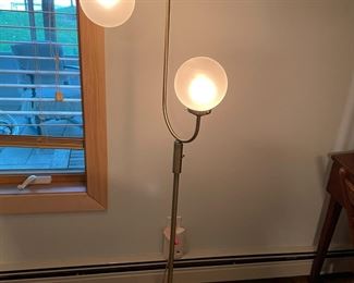 Globed lamp.