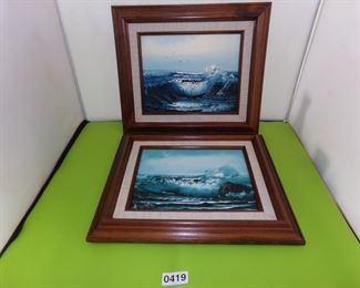 framed ocean scene pictures