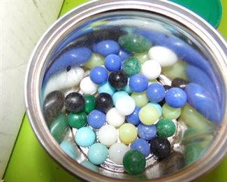some vaseline/uranium marbles