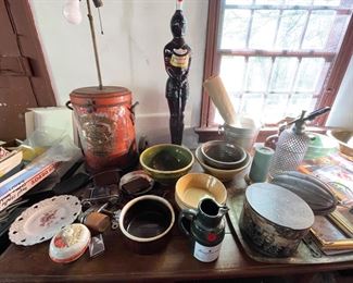 Yellow ware bowls and more