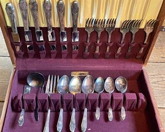 Silver plate  flatware