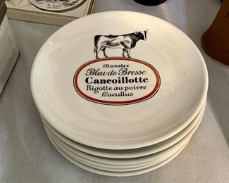 PORCELAINE D AUTEUIL cheese plates