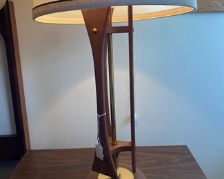 MCM walnut lamp