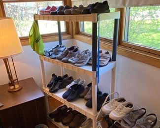 Women’s size 8 Skechers crocs champion London fog, Steph, funny shoes