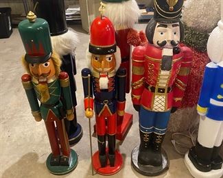 36 inch tall wood and blow molds nutcrackers