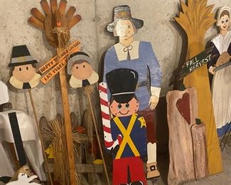 Painted outdoor decorations