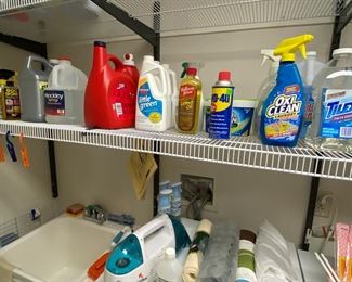 Laundry room Irons, detergents, cleaners