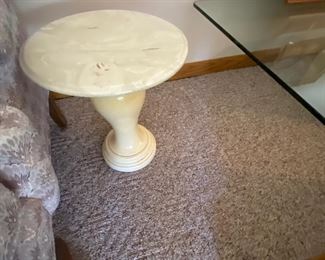 Marvel, pedestal side table