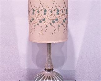 Mid Century Hollywood Regency tall table lamp made of art glass possibly Italain.......To register in order to place bids go to www.capitolsalesservices.hibid.com
