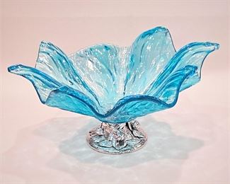 Italian Murano Glass Compote 