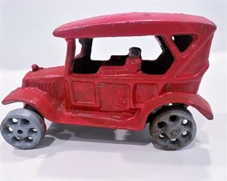 Vintage cast iron toy car