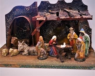 Vintage Nativity display made in West Germany 