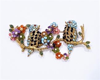 Vintage large brooch pin 
