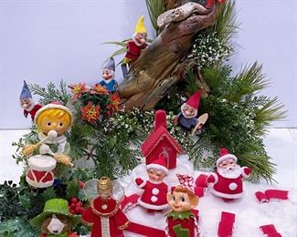 Vintage Christmas decorations ........To register in order to place bids go to www.capitolsalesservices.hibid.com