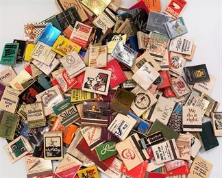 Vintage matchbooks matches from the 1950s through the 70s........To register in order to place bids go to www.capitolsalesservices.hibid.com
