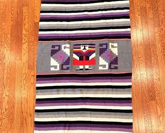 Vintage Mexican wool blanket........To register in order to place bids go to www.capitolsalesservices.hibid.com