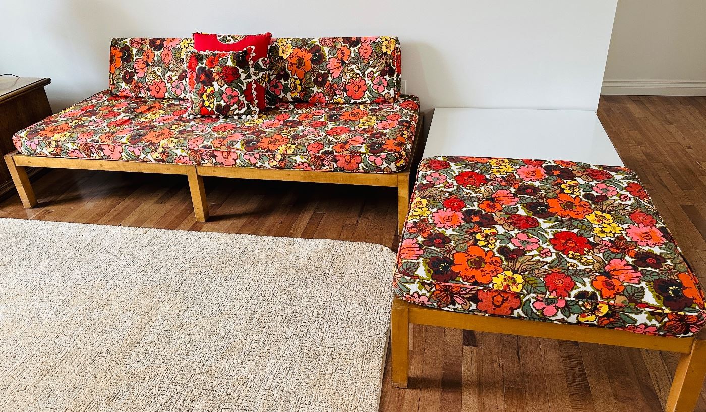 Mid-century three-piece sectional