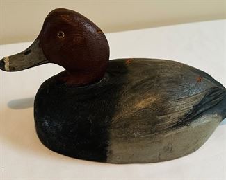 Red head duck decoy hand-carved by Ben Schmidt from Centerline