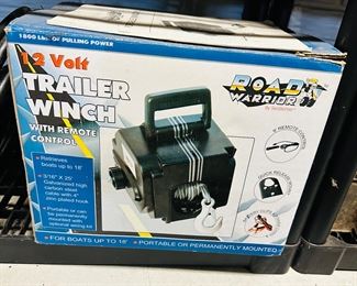 12 volt trailer winch
