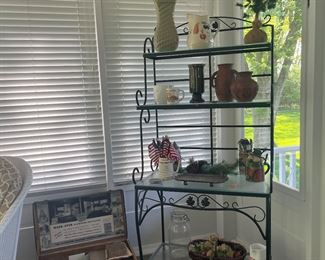 Glass Bakers Rack
Old trunk