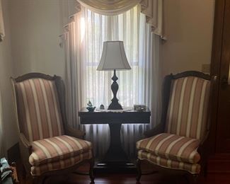 Victorian game table
Pair of chairs