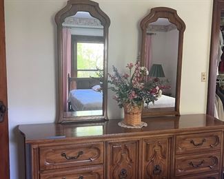 Dresser with mirror