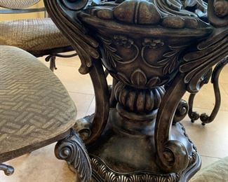 #8	Ashley Furniture Round Glass Top Table w/5 chairs - 54Dx 29T	 $350.00 			
