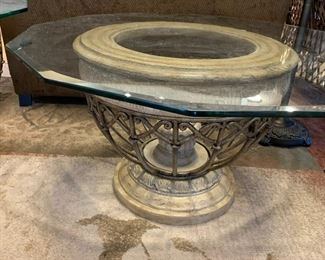 #11	Glass Top Coffee Table w/metal Base - 40x20	 $100.00 			
