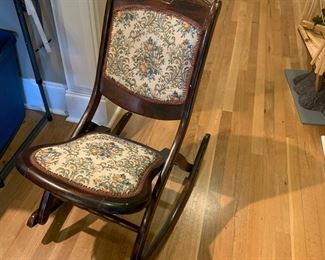 #15	Fold-up Sewing Rocker	 $50.00 			
