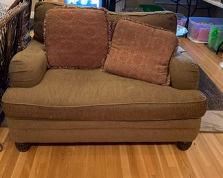 #18	Bernhardt Loveseat - 55"Wide - Loose Back Cushion	 $125.00 			
