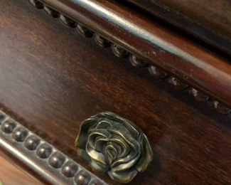 #46	Disney furniture Desk/Vanity w/ mirror and 3 drawers with chair 50x23x31h	 $175.00 			
