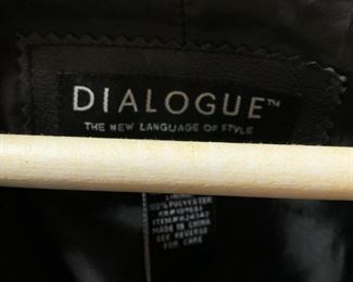 #50	Dialouge Waist length leather jacket size M	 $50.00 			
