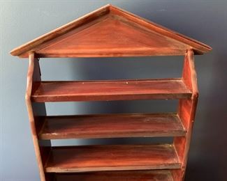 #57	lenex spice rack 4 shelf wall display shelf w/drawer 15x4x23h	 $50.00 			
has 6 spice houses. not shown