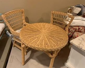 #66	American Girl Samantha's Wicker Table and two chairs	 $50.00 			
