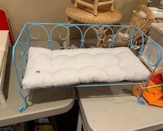 #68	American. Girl Blue Wrought Iron bed	 $25.00 			
