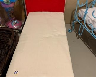 #69	American Girl Doll Bed w/ red Headboard	 $25.00 			
