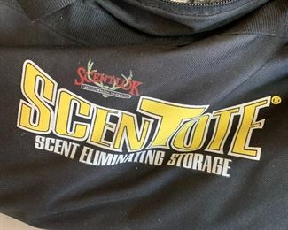 #119	Scentloc Bag w/contents	 $50.00 			
full of hunting clothes size large 