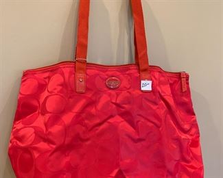 #133	Red Coach Tote - Canvas	 $20.00 			
