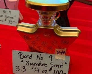 #140	Bond no. 9 "Signature Scent" 3.3 Fl oz. 	 $100.00 			
