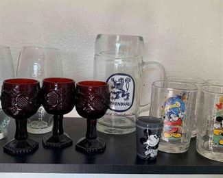 McDonalds Collectible Mickey Mouse Glass Set